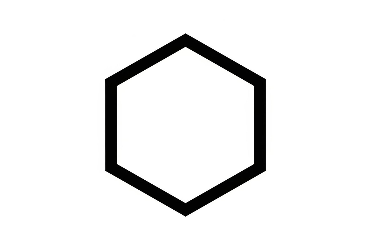 Minimal Hexagon Geometric Logo, an Icon by hafijul (Photo 2 of 10)