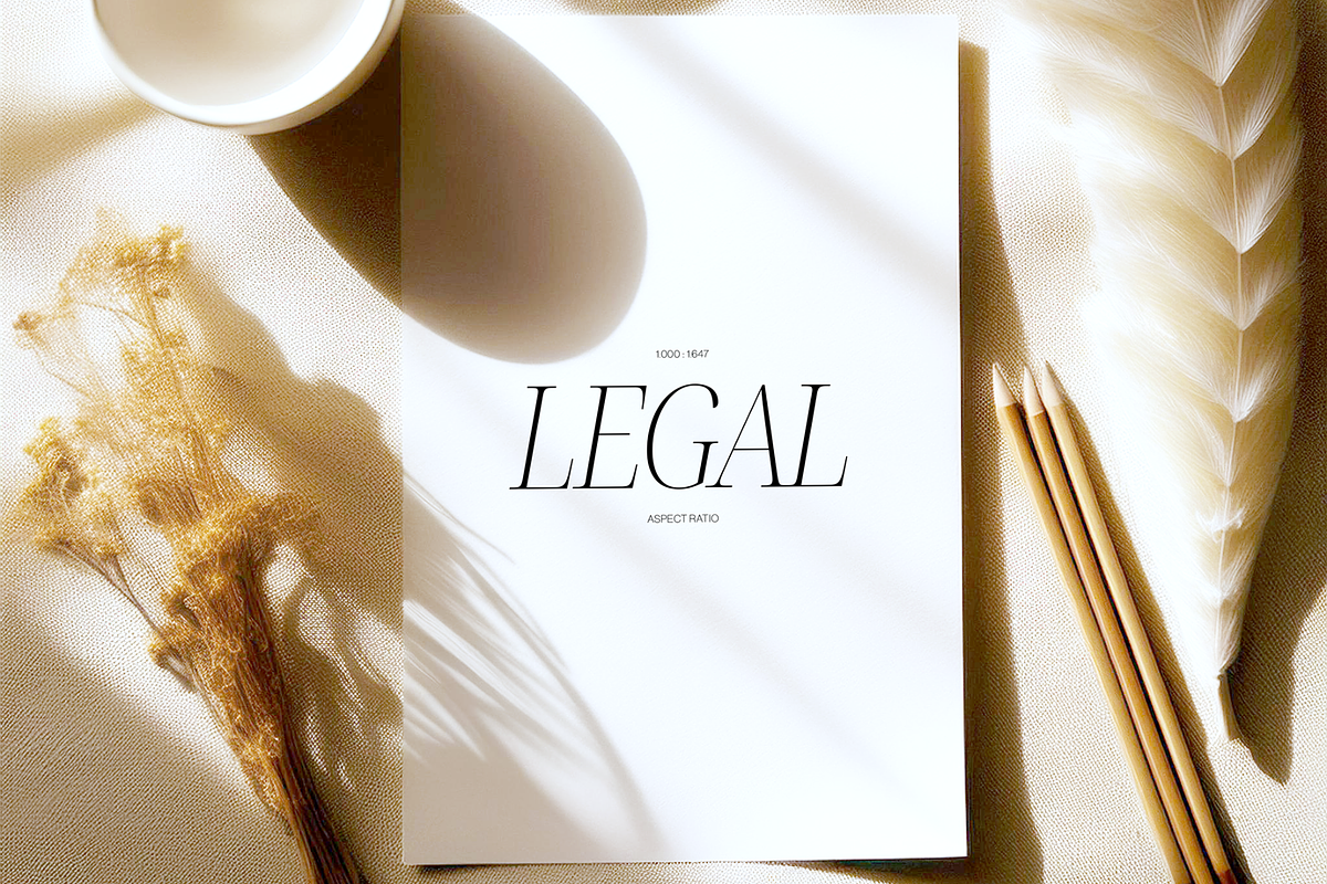 US Legal Size Mockup, a Mockup by Creatif Foundry (Photo 1 of 8)