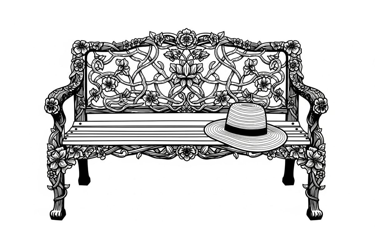 Vintage Park Bench Vector Bundle, an Illustration by jahid234 (Photo 49 of 49)