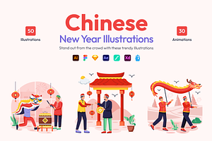 Chinese New Year Illustrations, an Emoji Icon by Vectors Market