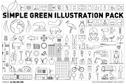 Simple Green Illustration Pack, an Animal Illustration by Jozsef Balazs-Hegedus (Thumbnail 3 of 4)