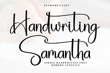 Handwriting Samantha