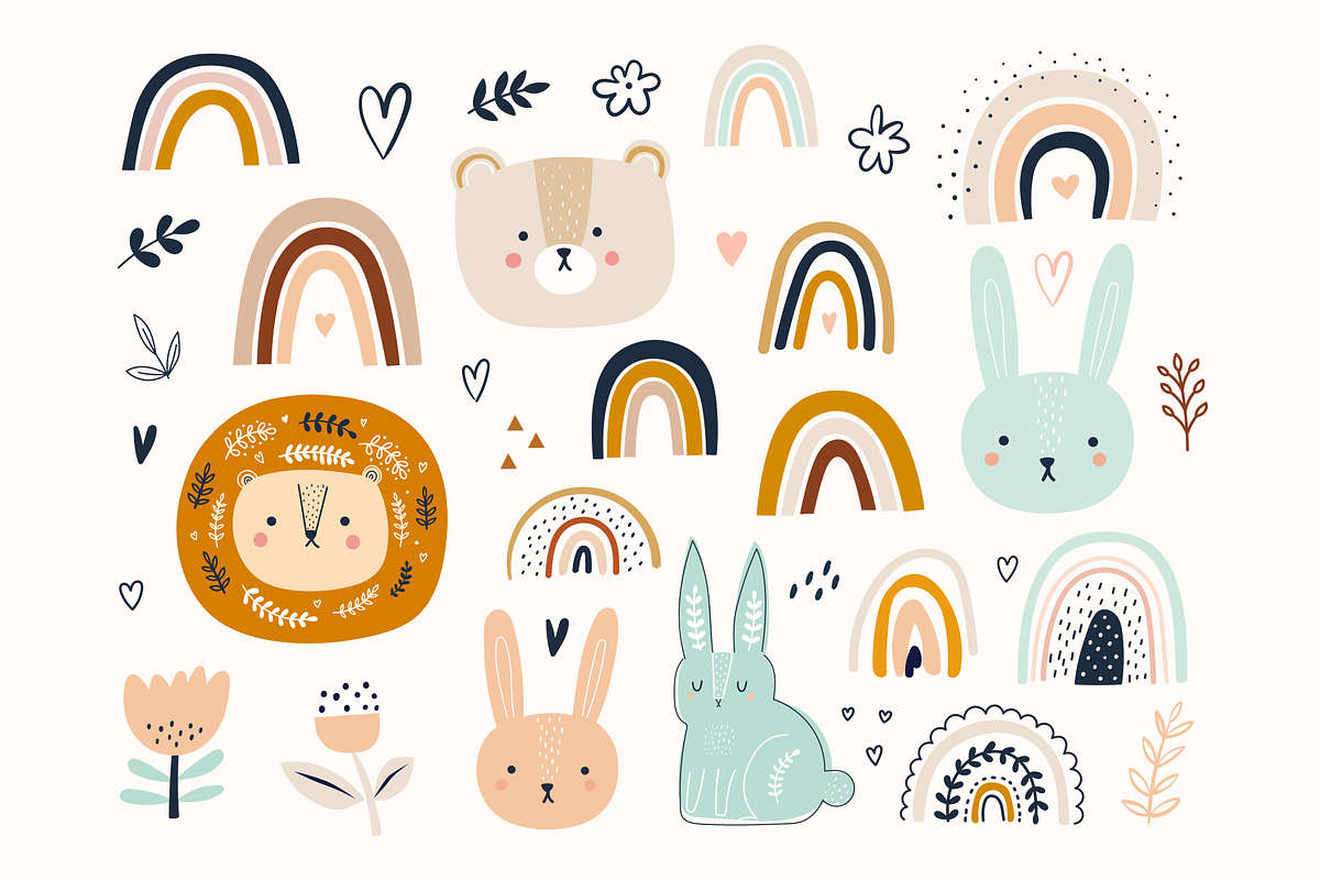 Baby colourful collection, an Animal Illustration by MoleskoStudio (Photo 6 of 12)