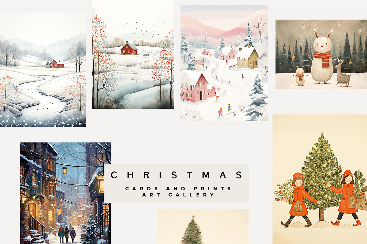 -30% CHRISTMAS CARDS / PRINTS, a Background Graphic by Lana Elanor (Photo 8 of 9)