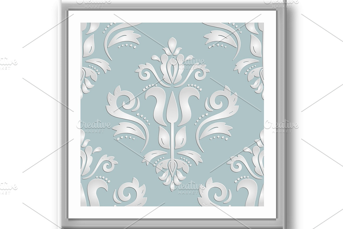 Seamless Vector Pattern With 3D, a Pattern Graphic by FineArtStudio (Photo 3 of 3)