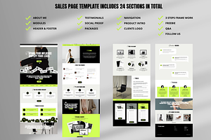 Bold Website Template Bundle Canva