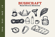Hand Drawn Bushcraft Survival, an Illustration by Artolabs (Thumbnail 4 of 6)