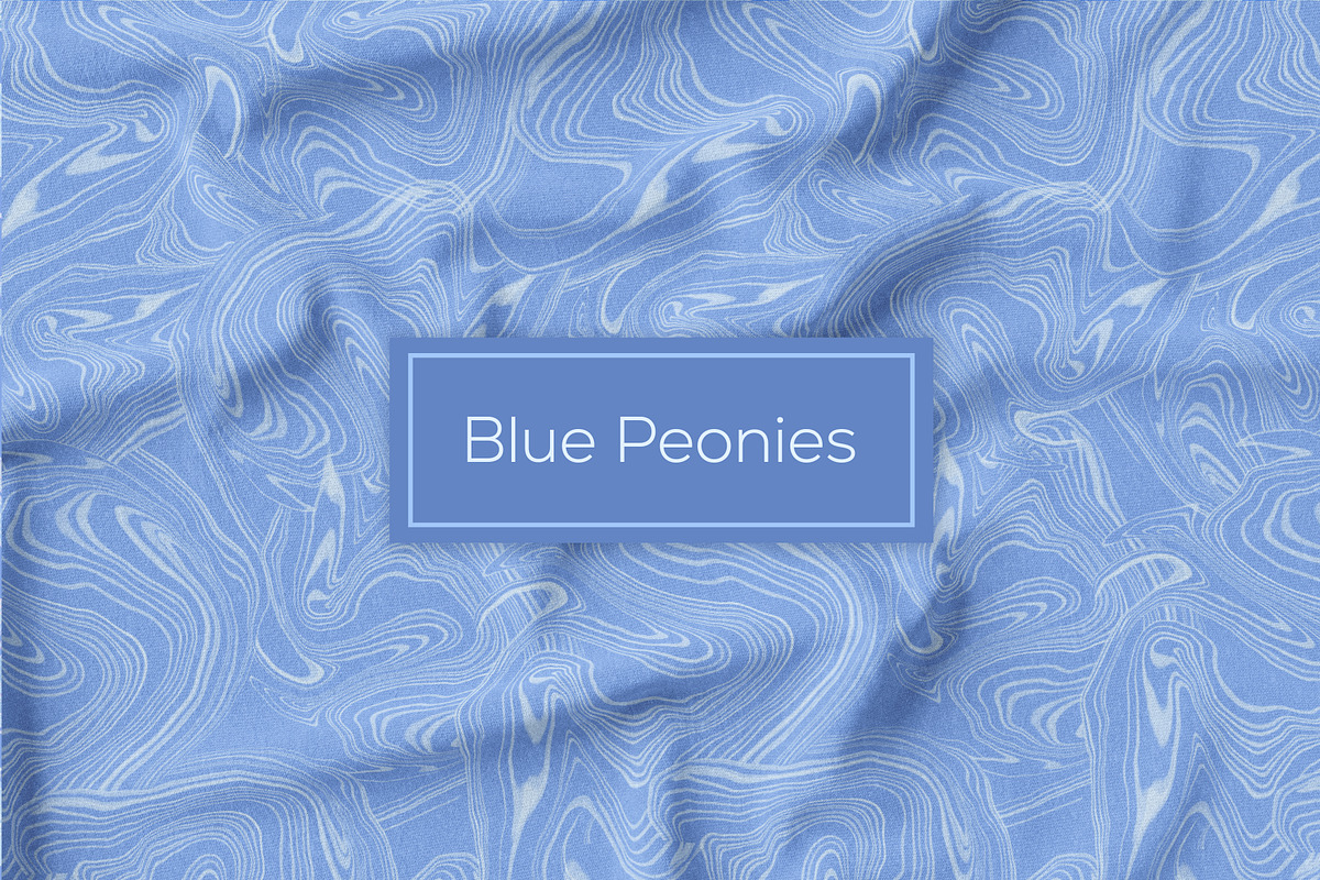 Blue Peonies seamless patterns, a Pattern Graphic by ANAKOTO (Photo 8 of 16)