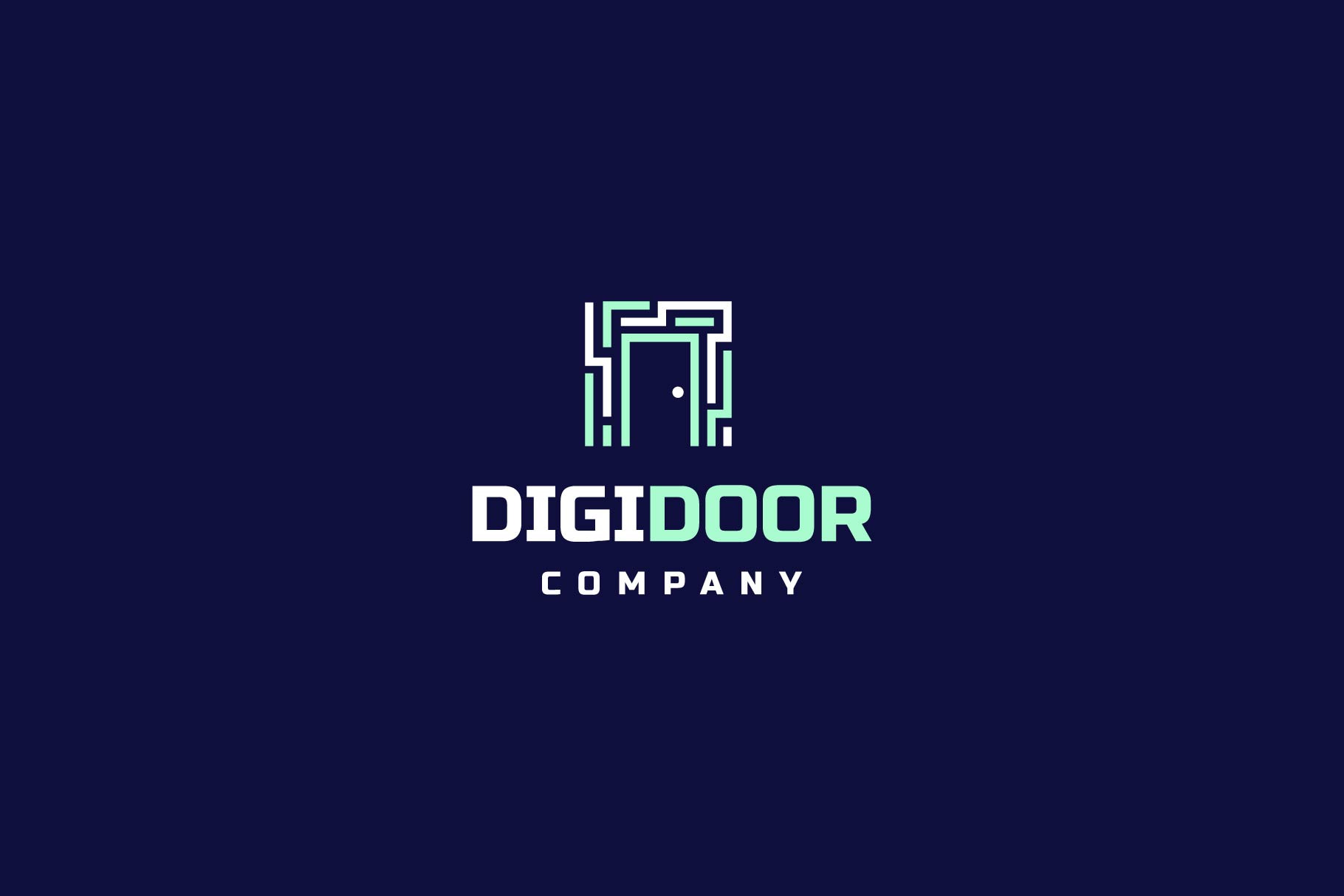 digital door logo, a Branding & Logo Template by ZHR Creative
