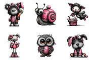 Whimsical Easter Animal Clipart, an Illustration by CreationArt (Thumbnail 5 of 5)