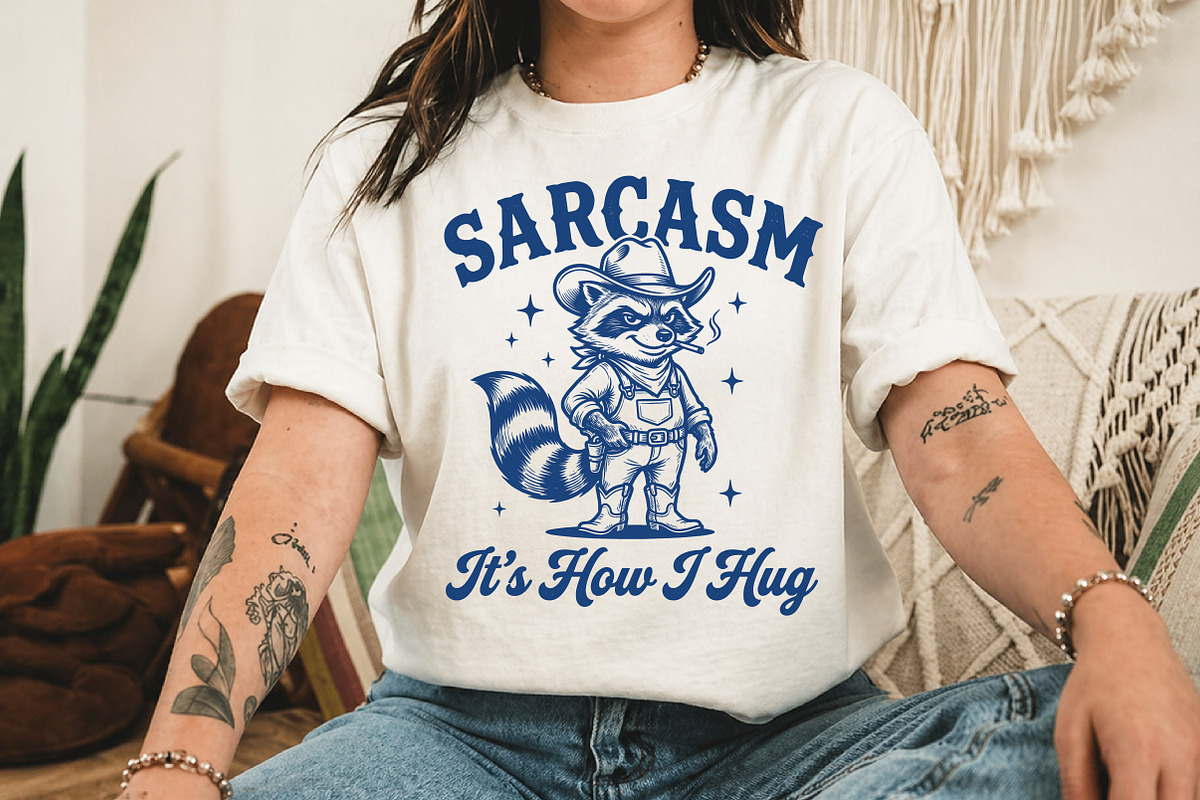 Sarcasm It's How I Hug SVG Design, an Animal Illustration by Libby Wishes (Photo 2 of 3)