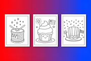 4th of July Coloring Pages, a Seasonal Illustration by Design Station (Thumbnail 2 of 4)