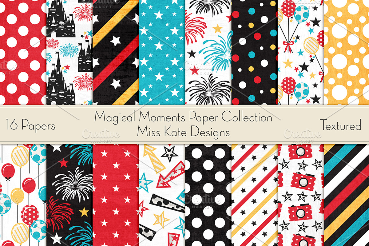 Magical Moments Paper Collection, a Pattern Graphic by Miss Kate