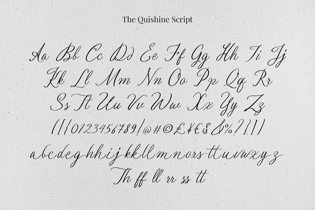 Quishine - Classic Handwritten Font, a Handwritten Font by Haps Space (Photo 12 of 14)