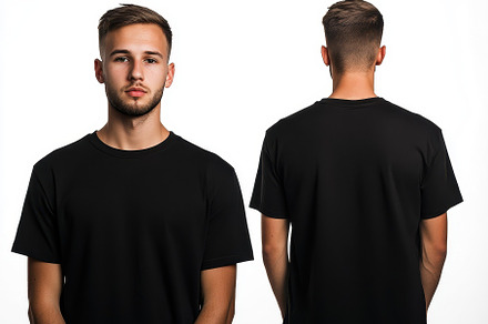 A young male model stands against a, a Photo by Tanuart