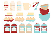 Retro Baking Clipart & Vectors, an Illustration by Amanda Ilkov (Thumbnail 4 of 4)