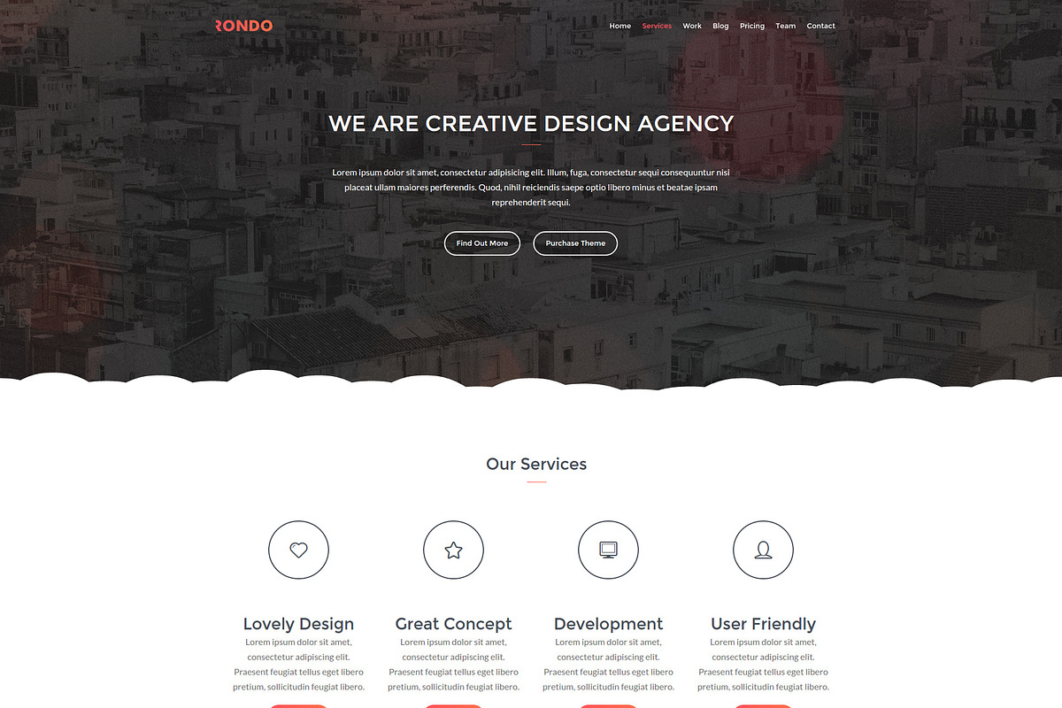 Rondo - Responsive One Page Template, a HTML Template by David Ristevski (Photo 2 of 2)