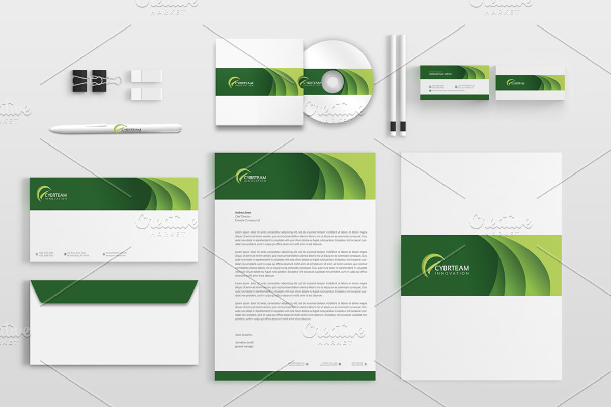 Corporate Stationery Pack, a Stationery Template by BettyDesign (Photo 4 of 10)