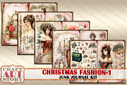 Vintage Christmas Fashion-1, a Person Illustration by CraftArtStory (Thumbnail 2 of 8)