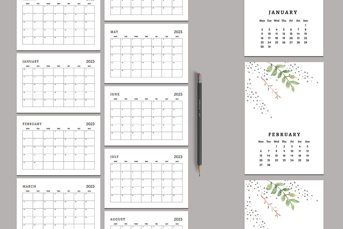 Calendar Template/Calendar 2023, a Stationery Template by Design Zone (Photo 5 of 7)