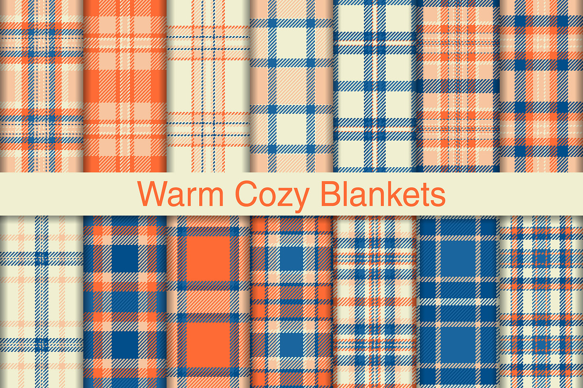 #267 Warm Cozy Blankets, a Pattern Graphic by Plaid4You (Photo 1 of 5)
