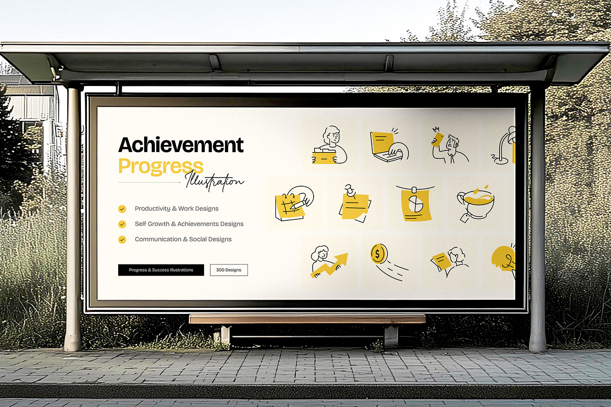 Progress and Success Illustrations