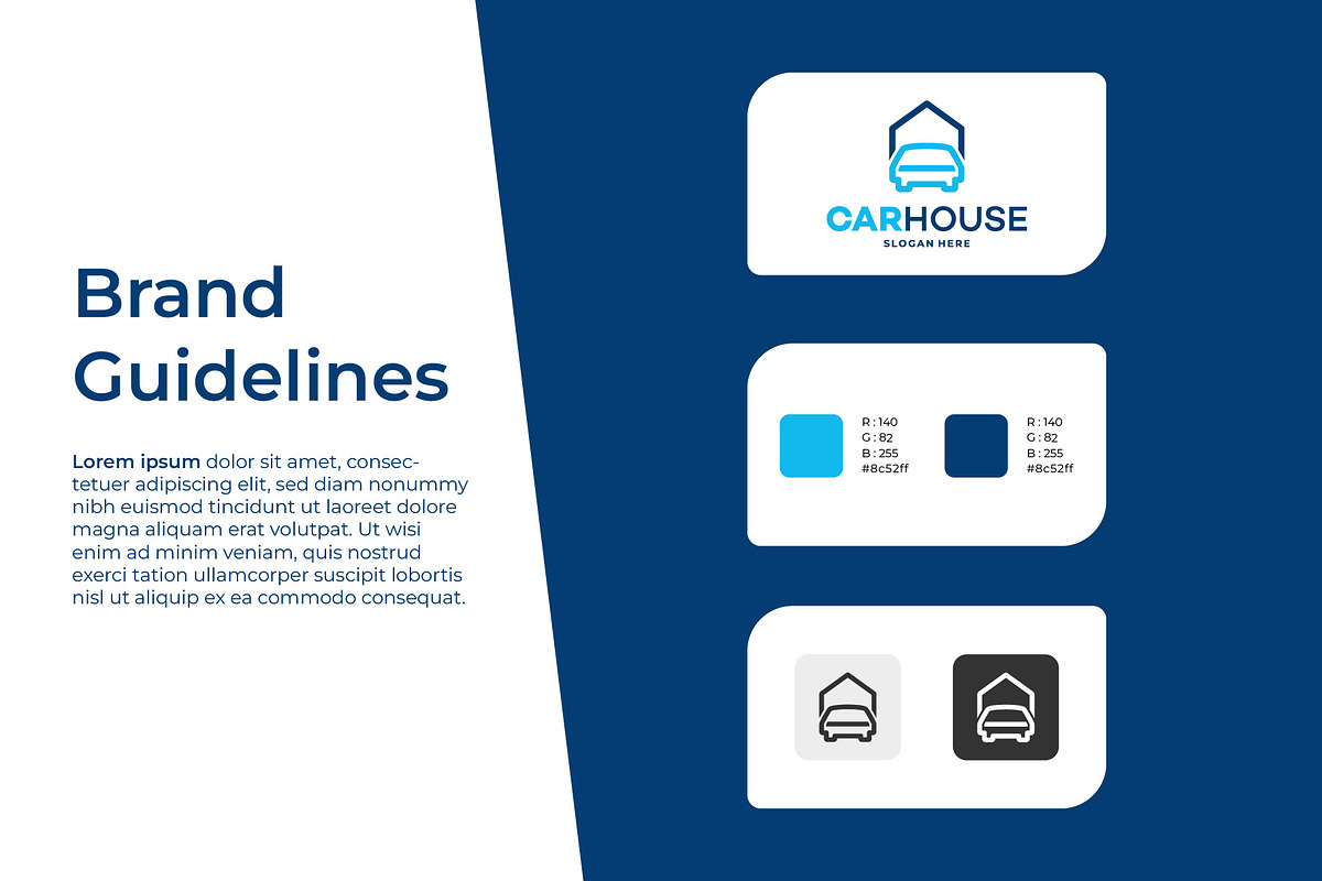 Set of Simple Car House Garage logo, a Branding & Logo Template by Lucky Creative (Photo 5 of 5)