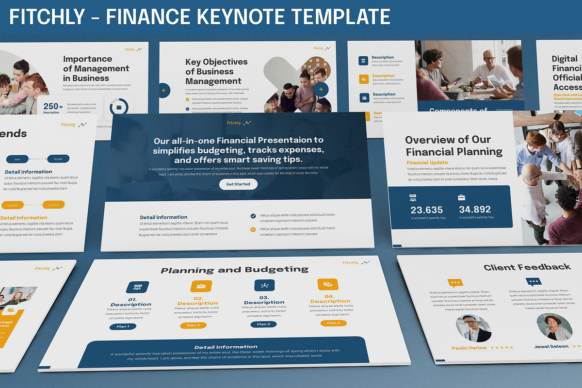 Fitchly - Finance Keynote Template, a Presentation Template by SlideFactory (Photo 1 of 4)