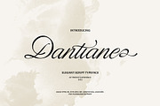 Dantiane - Script typeface, a Script Font by Product Experience (Thumbnail 1 of 10)