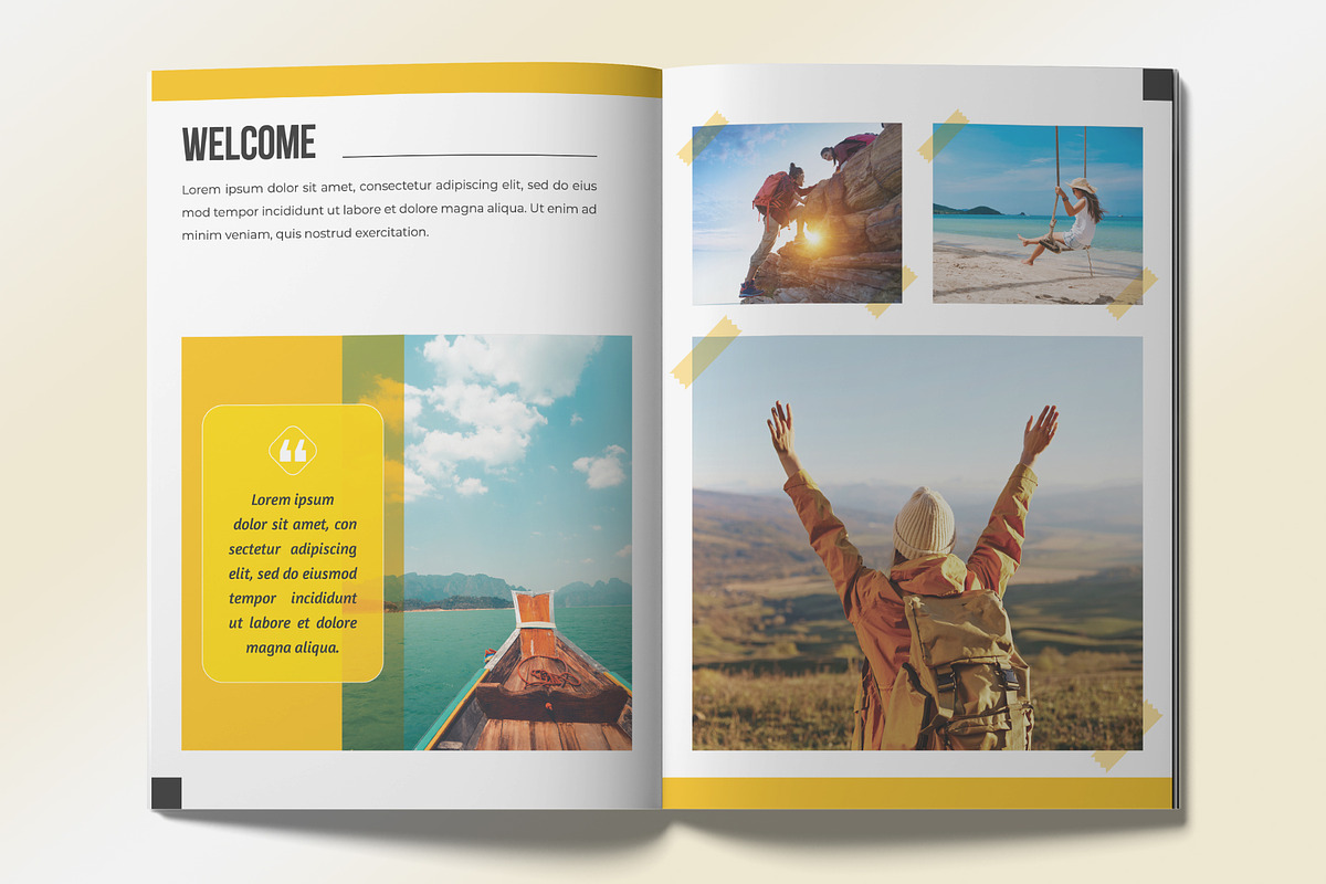 Travel Photo Album Book, a Brochure Template by graphypix (Photo 4 of 8)