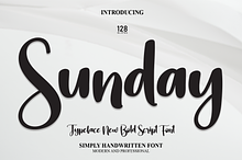 Sunday | Script Font
