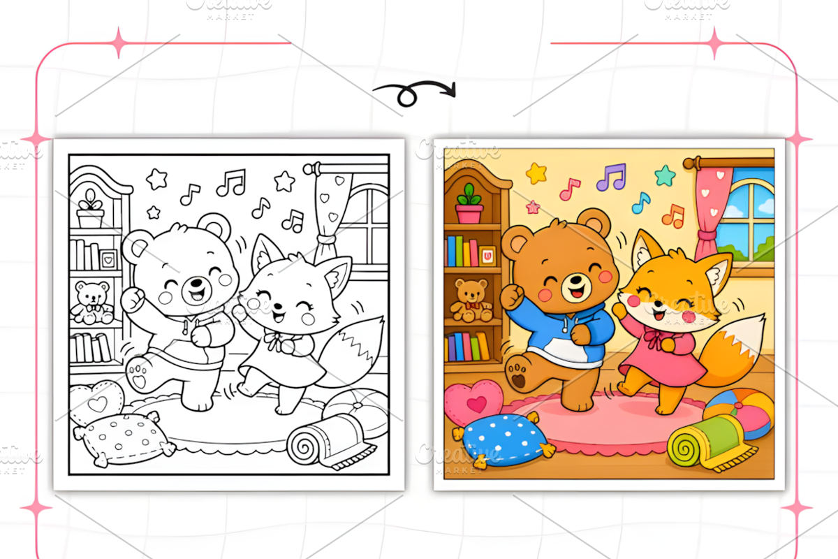 Bold and Easy Cozy Sunday Coloring, a Decorative Illustration by Design Station (Photo 5 of 8)