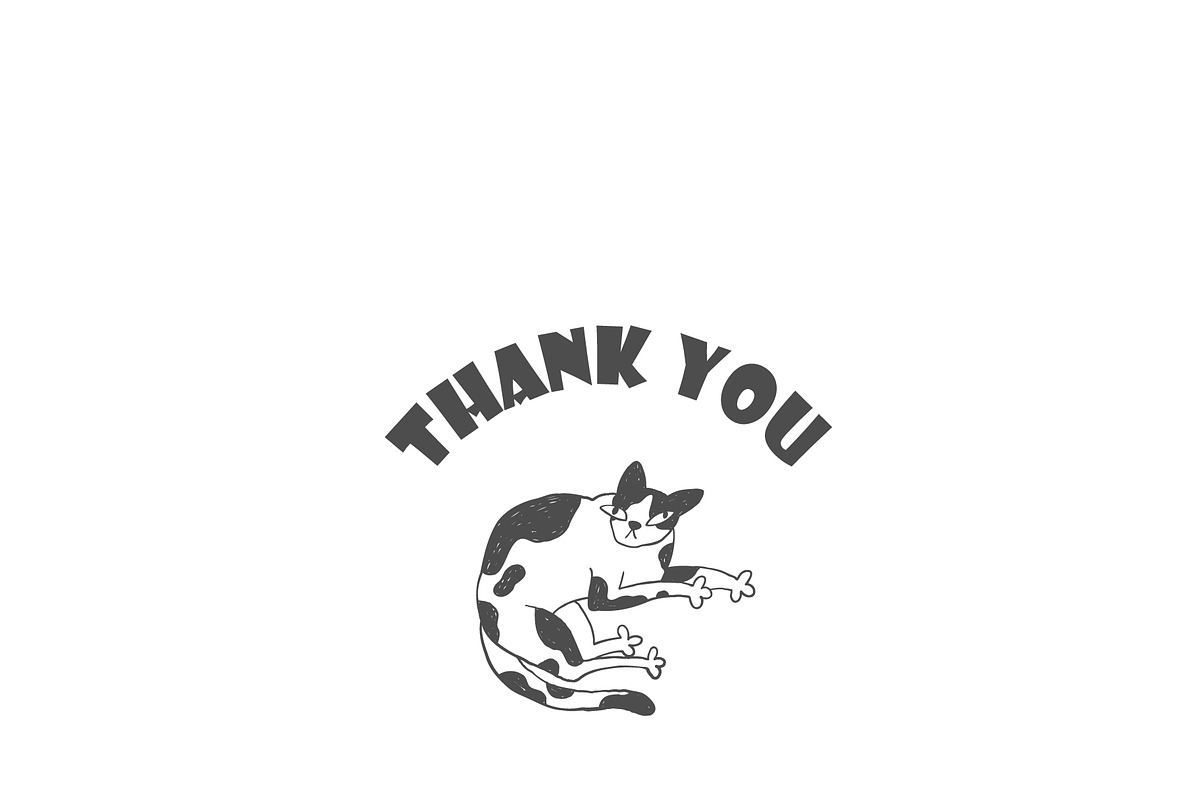 Funny Sketchy Cat Illustrations, a Graphic by Anastasiya Klempach (Photo 10 of 10)