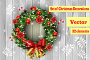 Christmas Decorations, a Decorative Illustration by Maria Zebroff (Thumbnail 1 of 3)