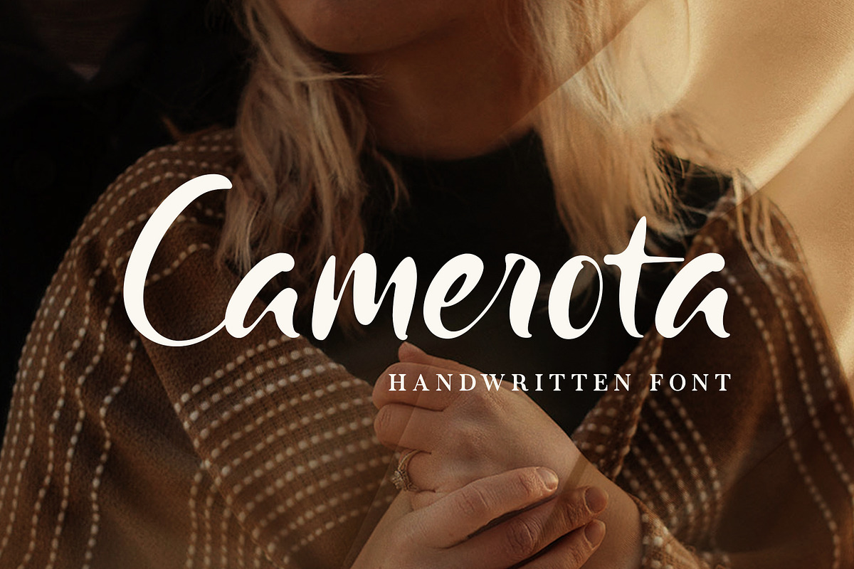 Camerota | Handwritten Font, a Handwritten Font by Lemonthe (Photo 1 of 7)