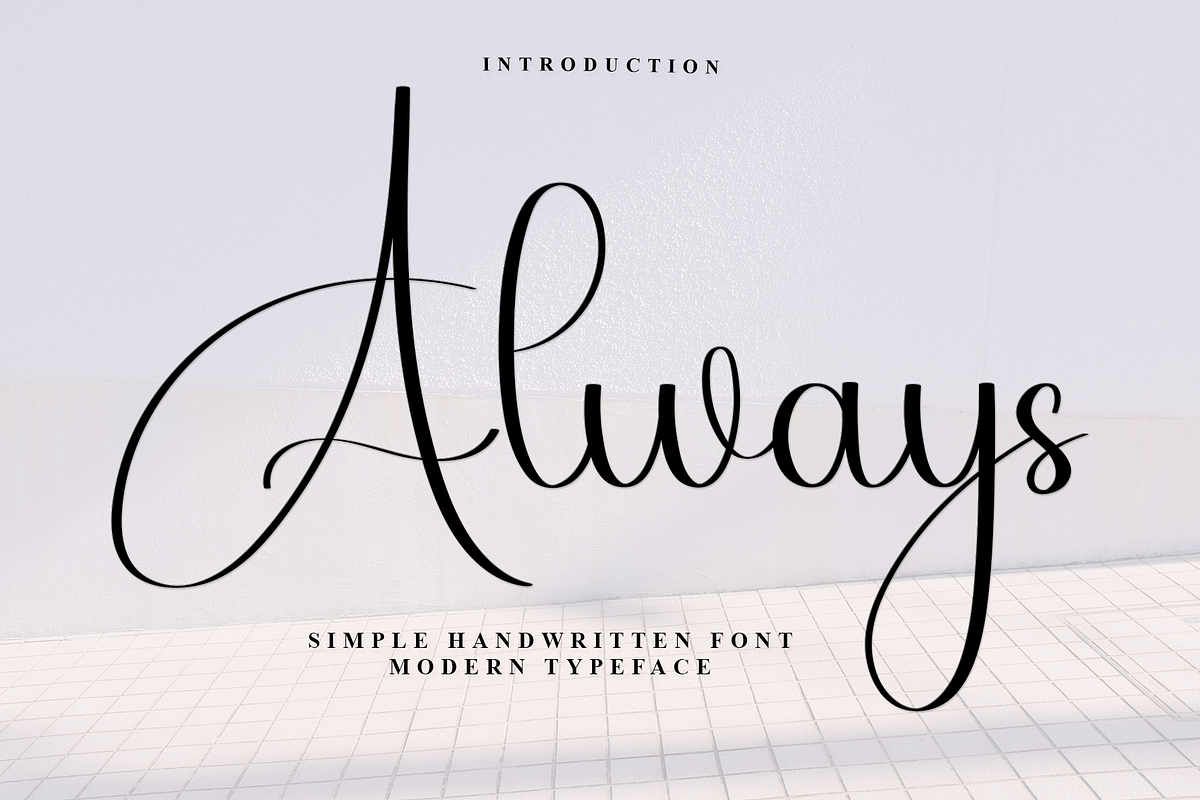 Always, a Handwritten Font by InermediaSTUDIO (Photo 1 of 7)