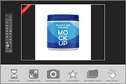 Premium Plastic Jar Mockup, a Cups & Container Mockup by Bruno's Shop (Thumbnail 2 of 3)