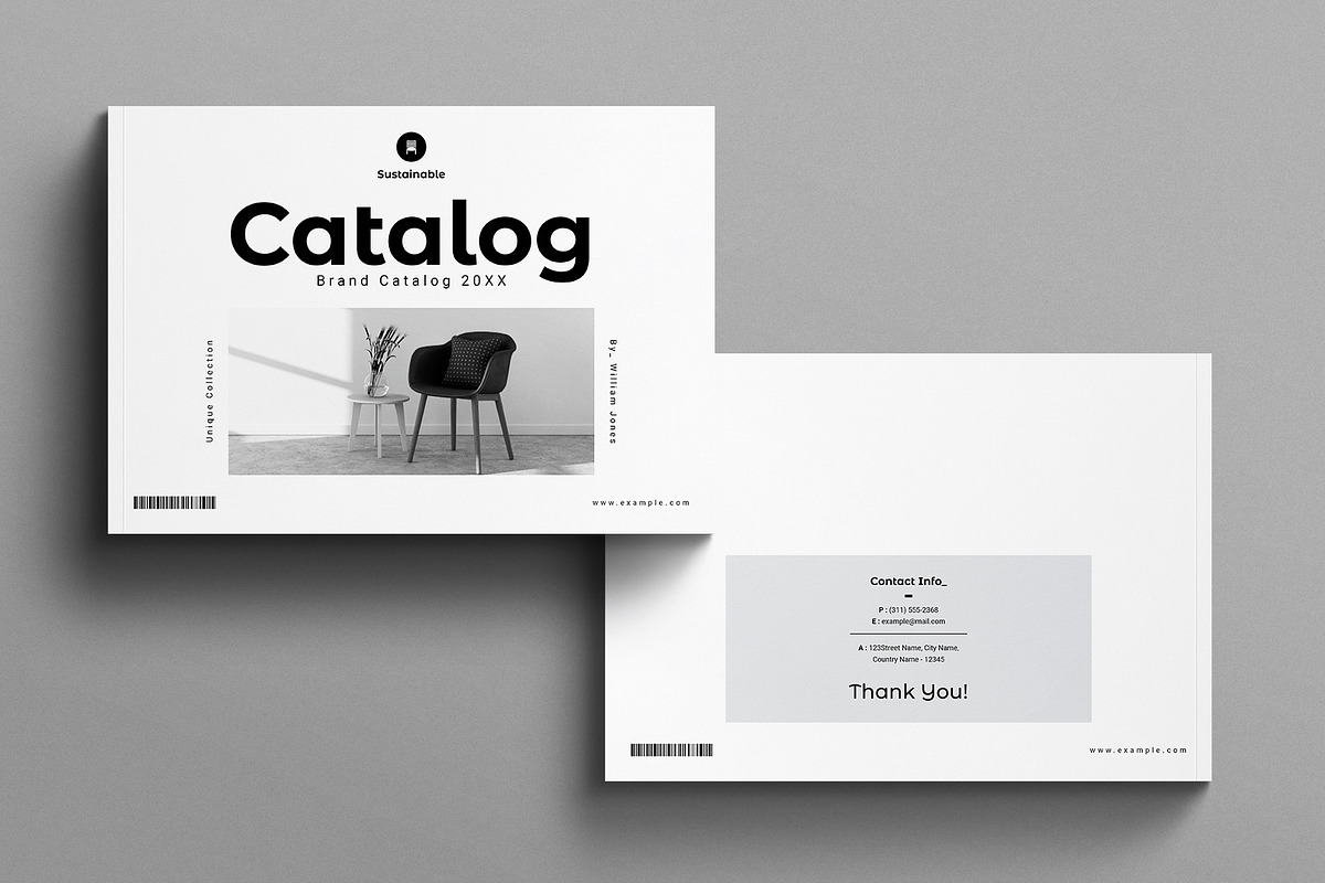 Catalog Brochure Template Landscape, a Brochure Template by E-Type (Photo 7 of 7)