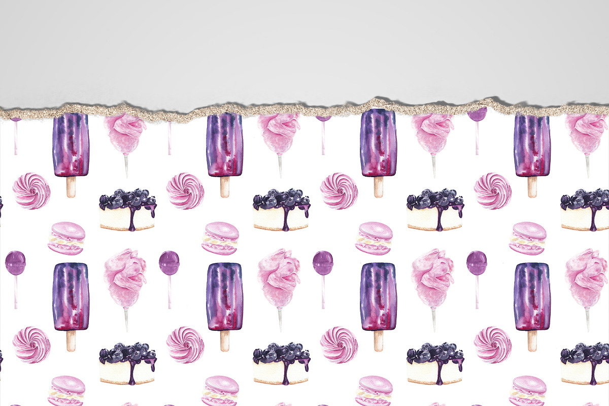 Sweets & desserts clipart & patterns, a Food Illustration by Visual Animal (Photo 11 of 21)