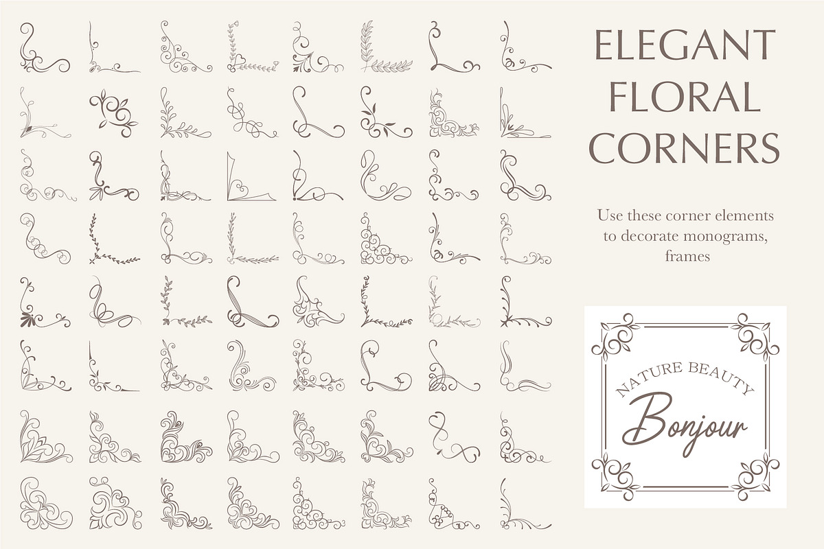 Bohemian Floral Branding Kit, a Decorative Illustration by Lettering_Logo (Photo 8 of 11)