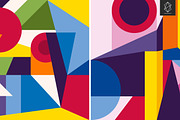 20 Abstract geometric backgrounds, a Pattern Graphic by Yury Velikanov (Thumbnail 2 of 11)