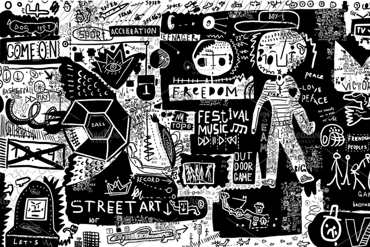 Graffiti, a Person Illustration by Cloob2000