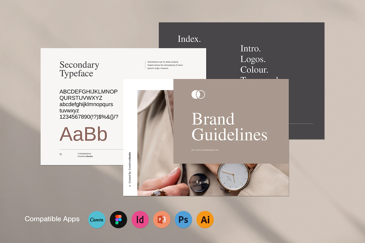 Brand Guidelines, a Brochure Template by creathrivestudio (Photo 3 of 19)