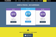 FLANDER flat responsive landing page, a Landing Page Template by Bootstraptor (Thumbnail 4 of 5)