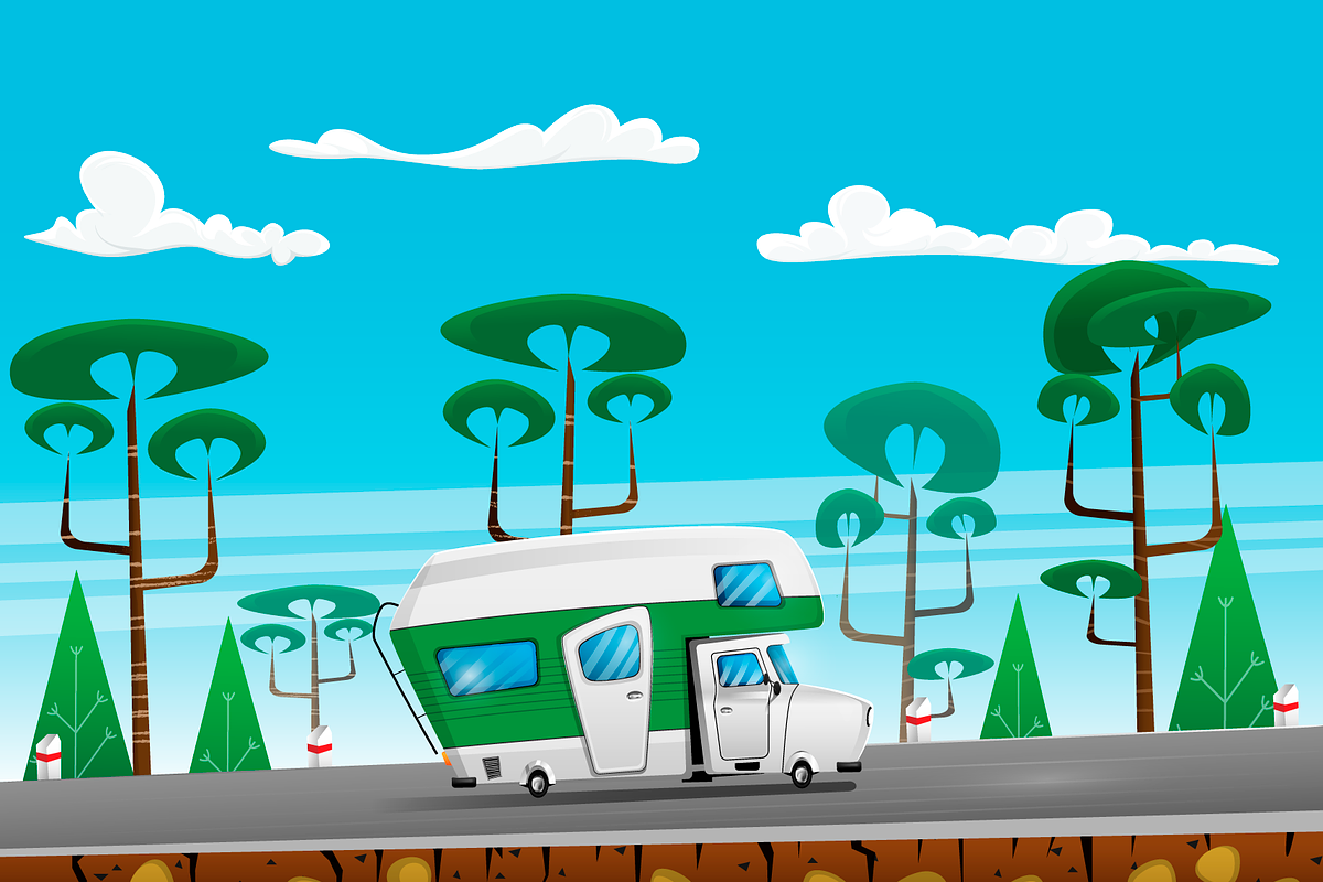 Travel camp, an Illustration by mihail.ridkous (Photo 1 of 3)
