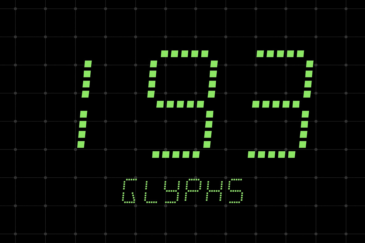 Terminal Vision - LED Typeface, a Sans Serif Font by HipFonts (Photo 2 of 8)