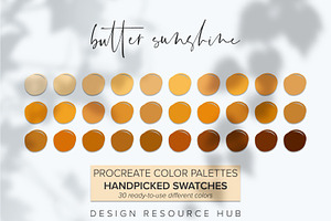 Procreate Color Palette ButterSun