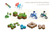Isometric City Map Builder Vector, an Illustration by Vectopus.com (Thumbnail 5 of 5)