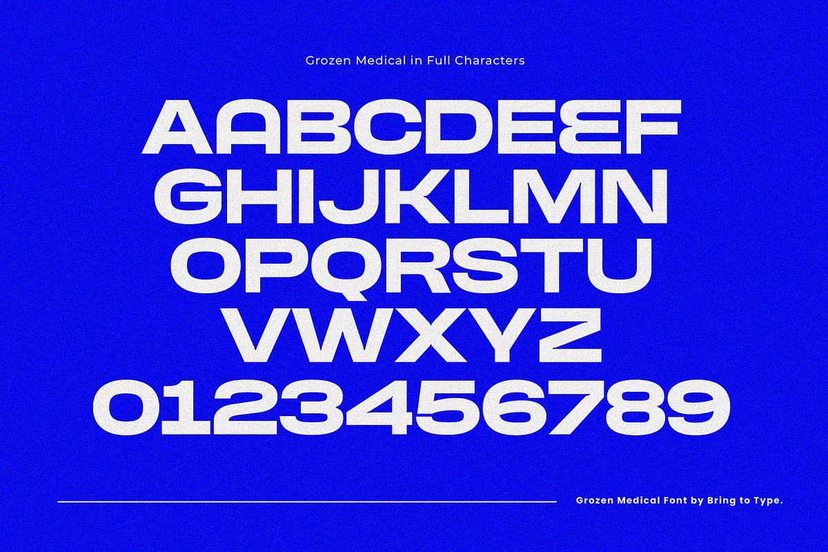 GROZEN MEDICAL - Extended Grotesk, a Sans Serif Font by Bring To Type (Photo 6 of 11)