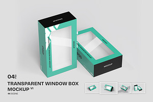 Transparent Window Box - Mockup, a Product Mockup by Rometheme Std